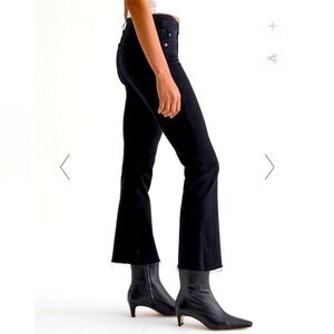 AG Adriano Goldschmied Black Raw Hem
High Rise Farrah Boot Crop Jeans